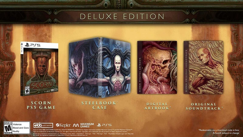 The Deluxe Edition of Scorn on the PS5.